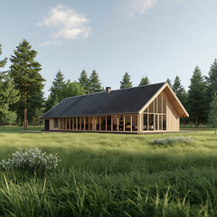 Obraz premium old barn in the countryside