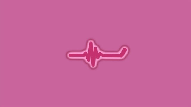 Video animation with heart logo for Valentine's Day content purposes
