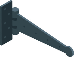 Robust hinge ensuring smooth movement and secure connection, ideal for various applications requiring durability and stability