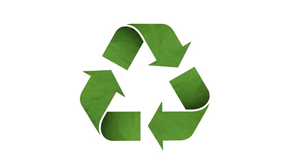 Green recycling symbol