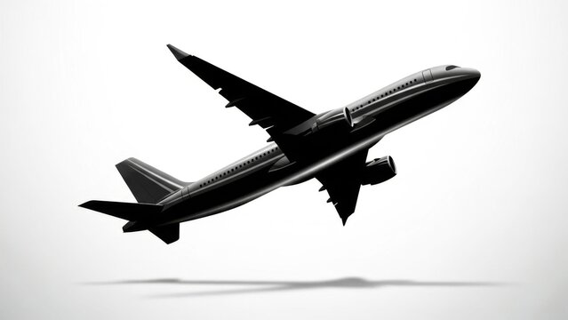 Airplane Taking Off: Modern Jet Silhouette