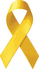 Yellow Ribbon. Yellow September is symbolized by a yellow ribbon. Childhood cancer awareness month