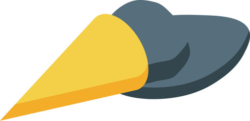 Obraz premium Toucan bird beak icon, isometric style, representing wildlife, jungle, and exotic nature