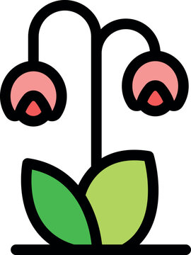 Blooming twinflower plant with pink bell shaped flowers and green leaves, representing northern boreal forests