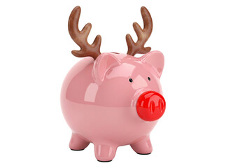 Obraz premium Shiny Red Christmas Ornament Decorated with Golden Snowflakes