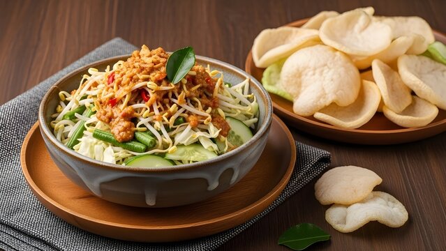 "Colorful Harmony: Exploring Karedok Flavors"