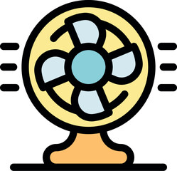 Obraz premium Electric fan providing cooling airflow, creating a comfortable atmosphere