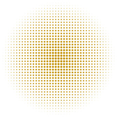 Modern Gold Halftone Effect