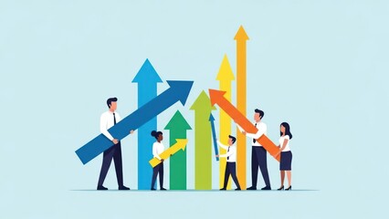 business man with graph