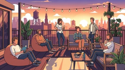 people in the restaurant