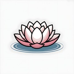 Fototapeta premium vector illustration of lotus flower