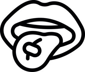 Open mouth showing tongue with dissolving pill, illustrating oral medication delivery