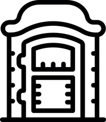 Fototapeta premium Masonry heater providing warmth and comfort, perfect for a cozy home atmosphere