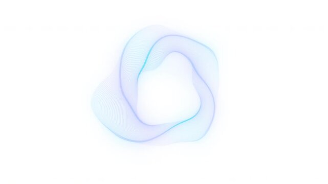 Minimal pastel abstract shape loop animation with soft gradient on white background