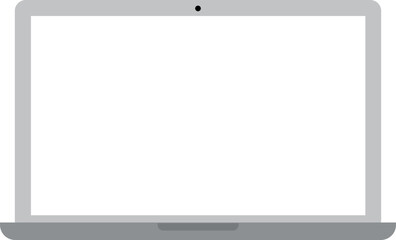 Laptop computer web icon vector in flat style