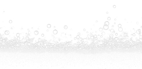 Dynamic Air Water Bubbles Isolated PNG for Liquid and Beverage Design