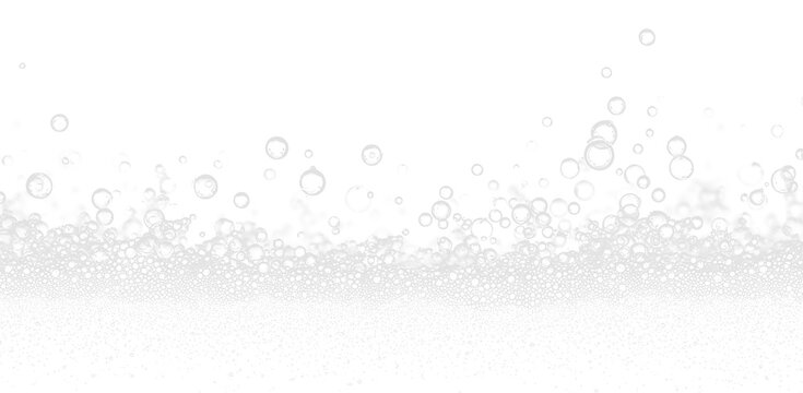 Dynamic Air Water Bubbles Isolated PNG for Liquid and Beverage Design