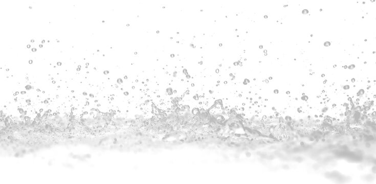 Fresh Carbonated Water Bubbles Floating PNG Cutout