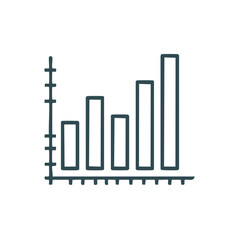 Hand-Drawn Bar Graph Illustration Depicting Data Trends Analysis And Business Performance