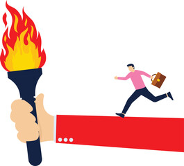 Giant holds a torch to light the way forward for the businessman

