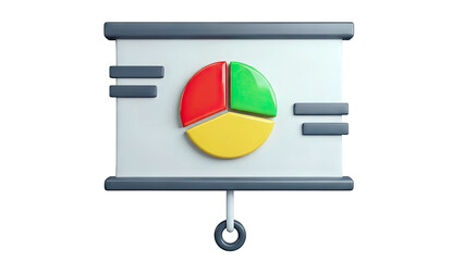 3D Pie Chart Presentation Board