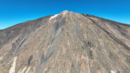 vue a&eacute;rienne du volcan Teide &agrave; Tenerife, archipel des canaries en Espagne	