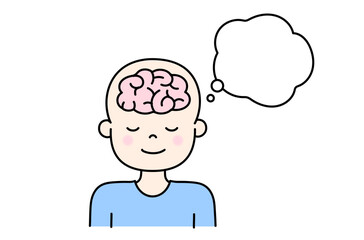 イメージする脳のイラスト
