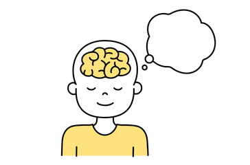 イメージする脳のイラスト