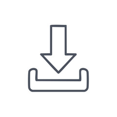 Fototapeta premium Download Icon Graphic Vector Illustration for Website and User Interface