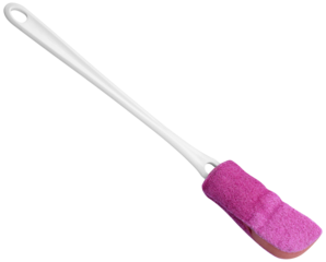 Handled glass cleaning brush