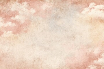 Distressed paper with clouds