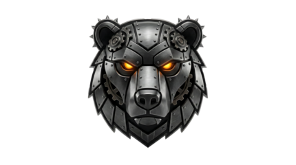Heavy Metal Mechanical Bear Cybernetic Esports Mascot