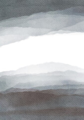 Soft gray and white watercolor layers create a minimal abstract texture, ideal as a calm background for design, branding, or web use. Vector banner design