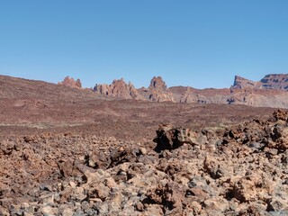 Roques de Garc&iacute;a dans le parc national du Teide sur les &icirc;les Canaries en Espagne