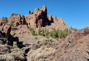 Roques de Garc&iacute;a dans le parc national du Teide sur les &icirc;les Canaries en Espagne