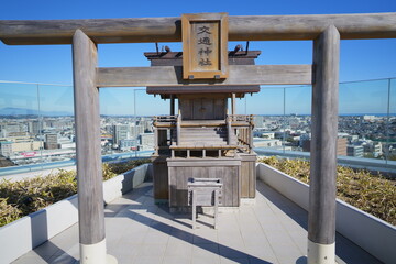 宮崎県宮崎市のアミュプラザ宮崎屋上にある交通神社