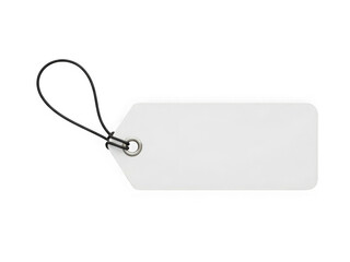 Blank price tag with string isolated on transparent background isolated on transparent background