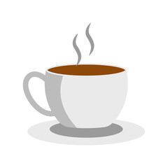 Obraz premium Coffee Mug flat icon. Vector Illustration. Coffee mug Illustration Vector.