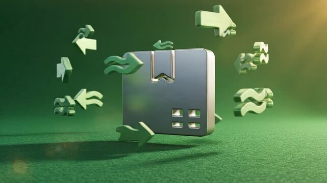Vintage digital organizer with bookmark icon on green textured background with sunlight glare
