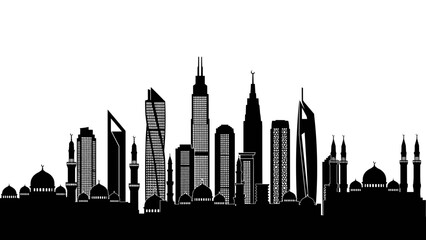 Skyline of a Modern Metropolis © Abu