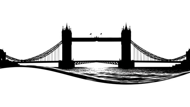 Iconic Tower Bridge in London