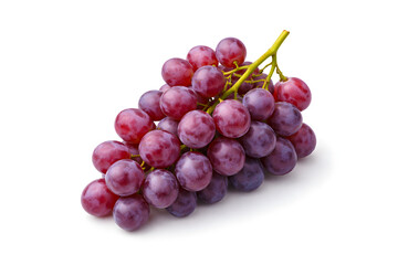 Fototapeta premium Fresh red grapes isolated on white background
