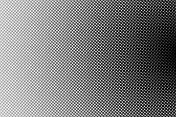Horizontal Gradient Cross Halftone Overlay with 45 Degree Retro Mesh and Distressed Screen Texture on Transparent Background