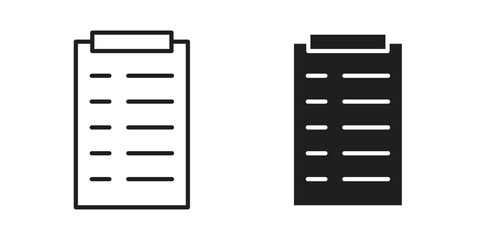 Todo list icons In Trendy Design Vector Eps 10, Editable Stroke and solid flat.