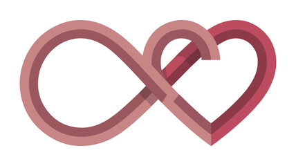 red heart with ribbon