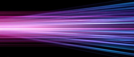 Abstract light streaks against black