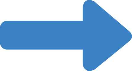 Large blue arrow pointing right on white background © Sumit Sarkar