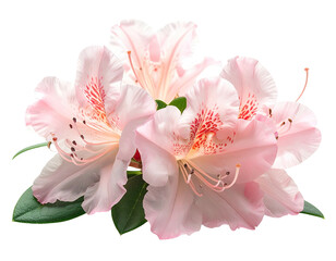 Close-up of delicate pink blooms, green leaves on black background