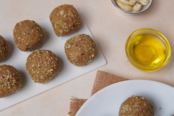 Churma Ladoo is a traditional Rajasthani Indian sweet made from coarsely crushed whole wheat flour...