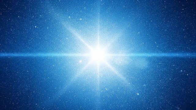 Beautiful blue space background with glowing stars, perfect for adding a magical touch.
